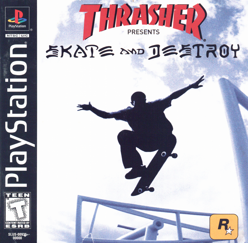 Skate and Destroy box art for Playstation